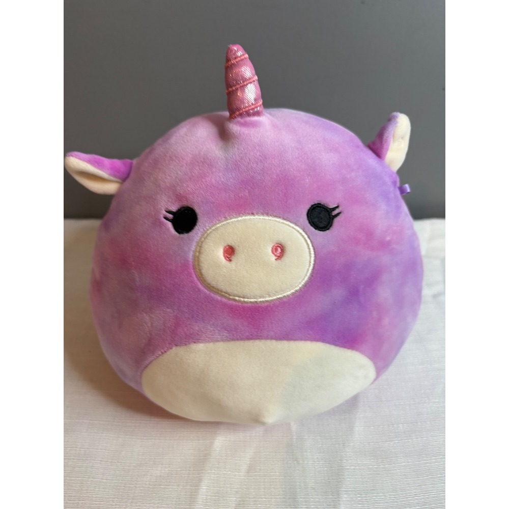 Squishmallows Lola the Unicorn Purple Pink Tie Dye Plush 8 Inch Stuffed Animal